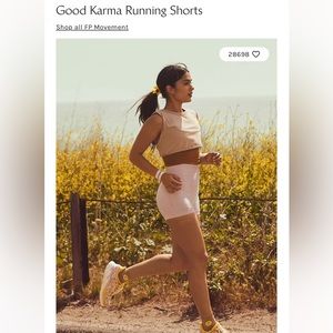 NWOT Free People Good Karma Running shorts